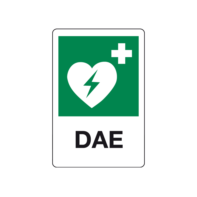 DAE CARTELLO ALLUMINIO 200X300 EMERGENZA