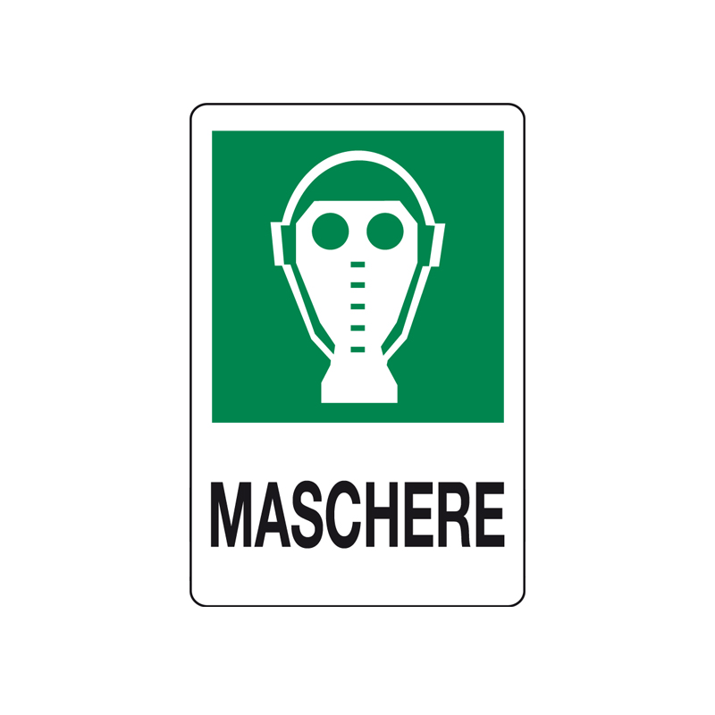 MASCHERE CARTELLO ALLUMINIO 200X300 EMERGENZA