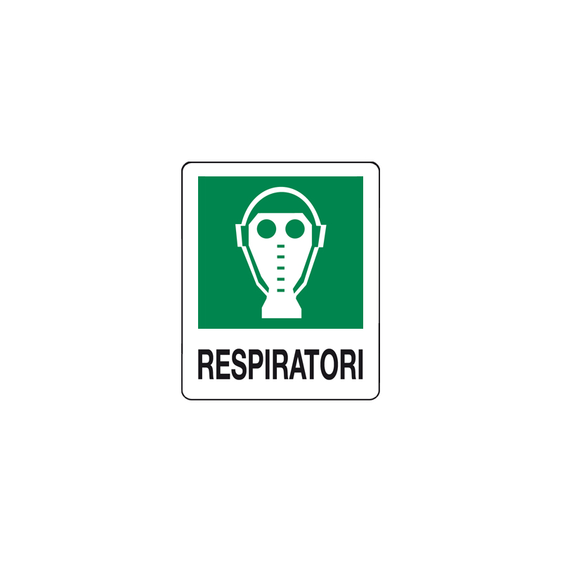RESPIRATORI CARTELLO ALLUMINIO 100X120 EMERGENZA