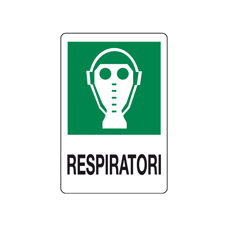 RESPIRATORI CARTELLO ALLUMINIO 200X300 EMERGENZA