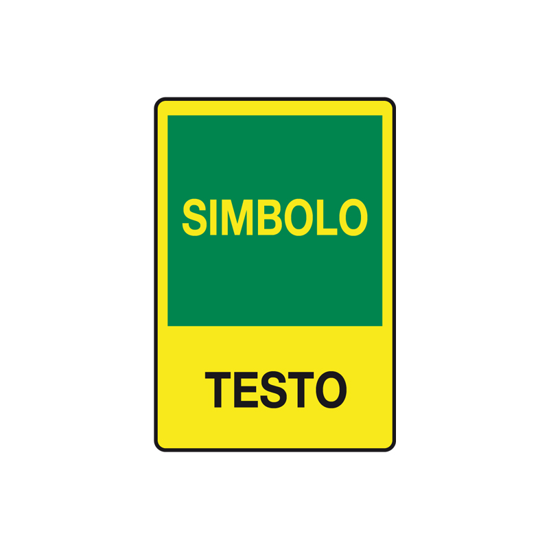 CARTELLO ALLUMINIO FOTOLUMINESCENTI 300X500 MM EMERGENZA
