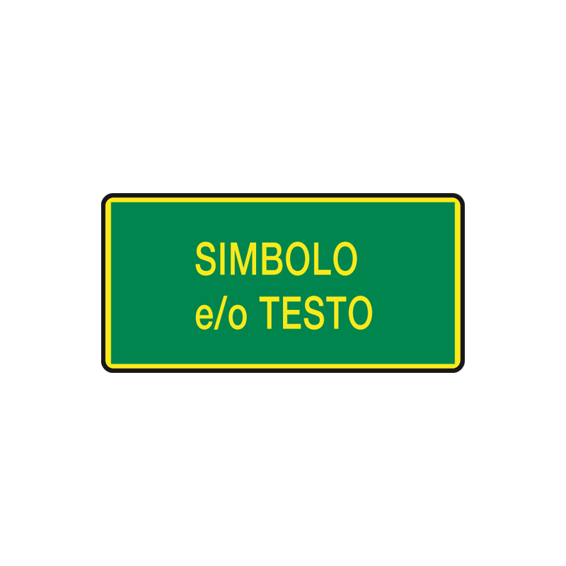 CARTELLO ALLUMINIO FOTOLUMINESCENTI 350X165 MM EMERGENZA