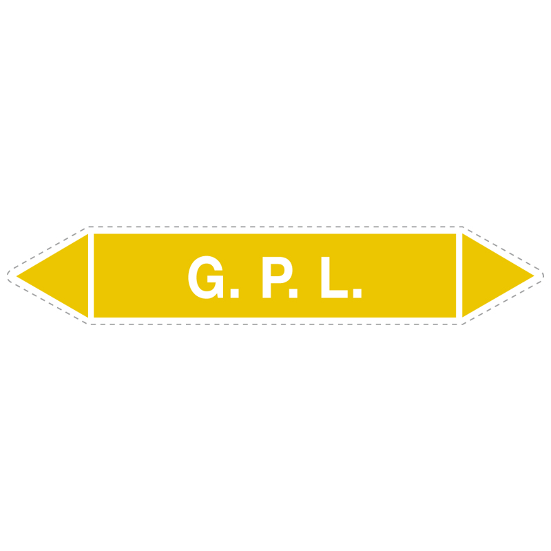 G.P.L. ADESIVO 330X70  TUBAZIONI GAS