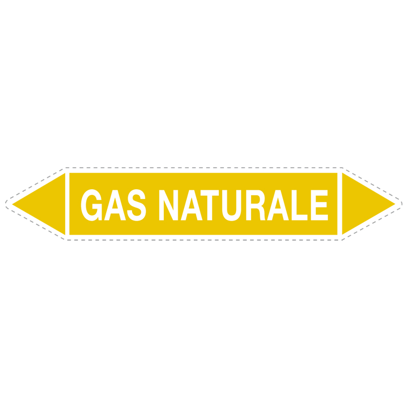GAS NATURALE ADESIVO 330X70 TUBAZIONI GAS