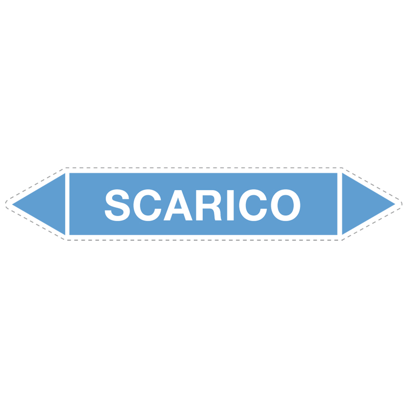 SCARICO ADESIVO 330X70 TUBAZIONI ARIA