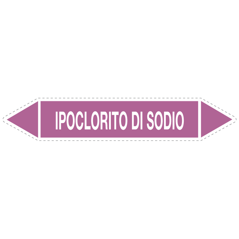 IPOCLORITO DI SODIO ADESIVO 330X70 TUBAZIONI ALCALI