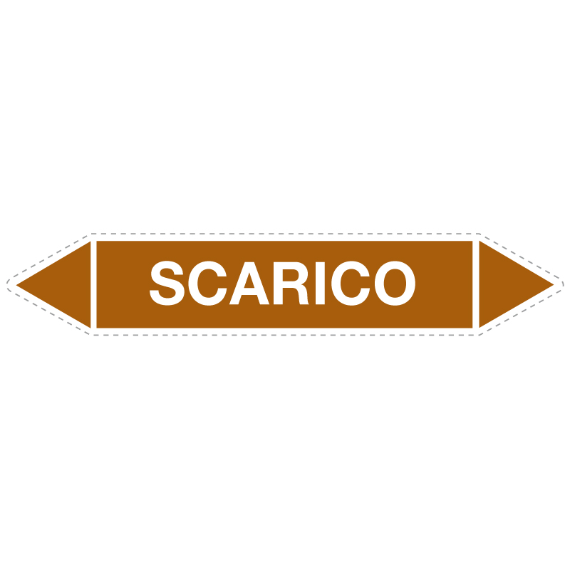 SCARICO ADESIVO 330X70 TUB. OLII MIN.LI/COMB.