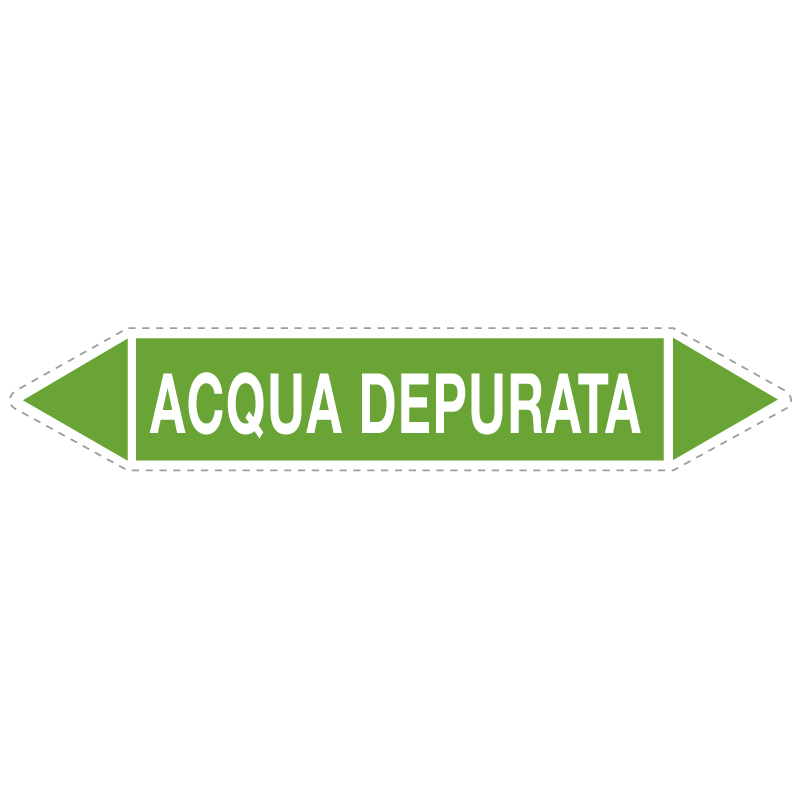 ACQUA DEPURATA ADESIVO 330X70 TUBAZIONI ACQUA