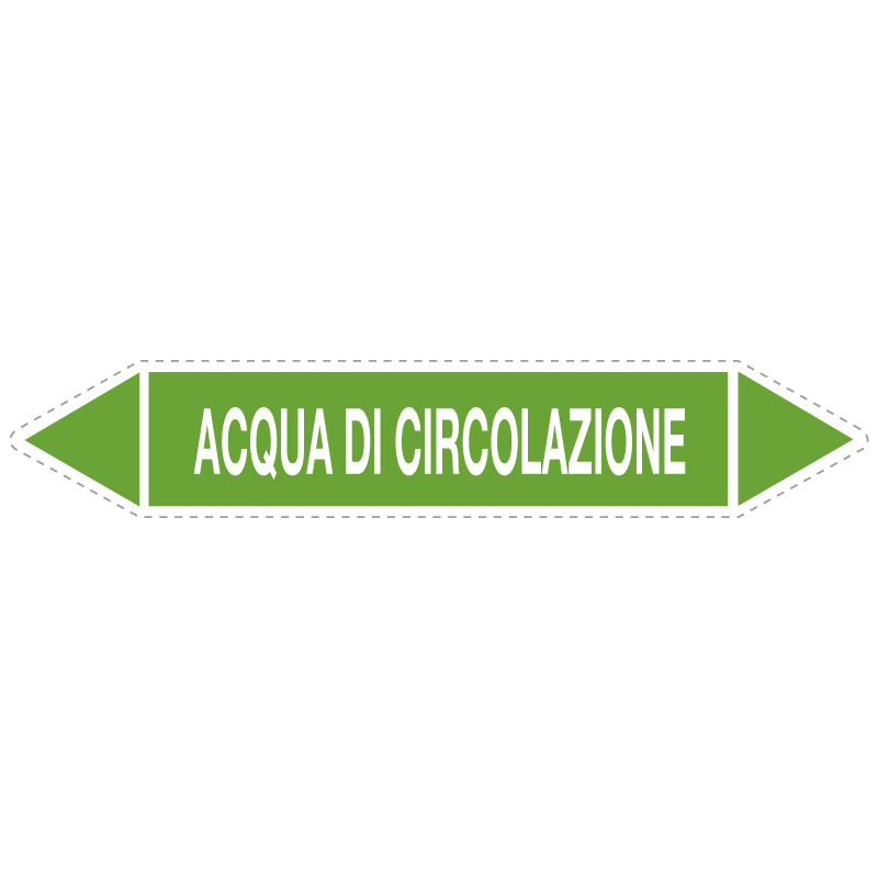 ACQUA DI CIRCOLAZIONE ADESIVO 330X70 TUBAZIONI ACQUA