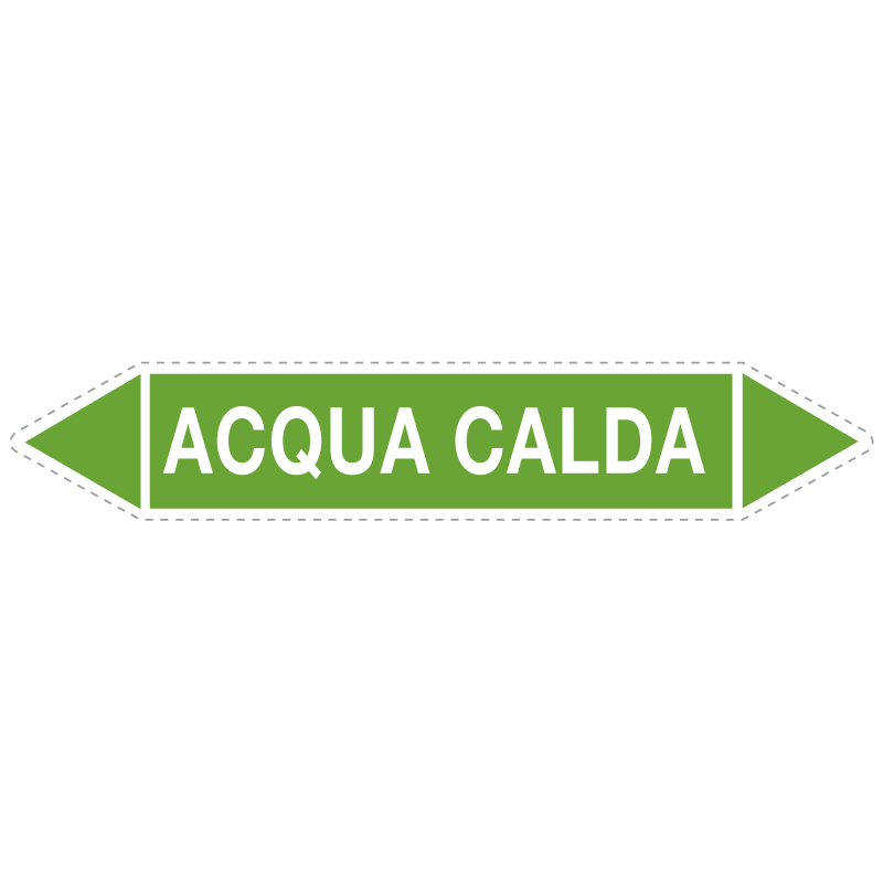 ACQUA CALDA ADESIVO 330X70 TUBAZIONI ACQUA