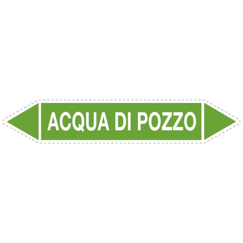 ACQUA DI POZZO ADESIVO 330X70 TUBAZIONI ACQUA