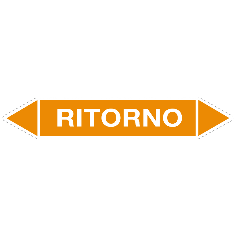 RITORNO ADESIVO 330X70 TUBAZIONI ACIDI