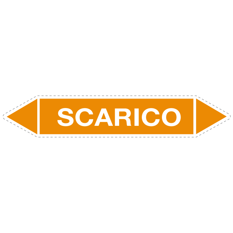 SCARICO ADESIVO 330X70 TUBAZIONI ACIDI