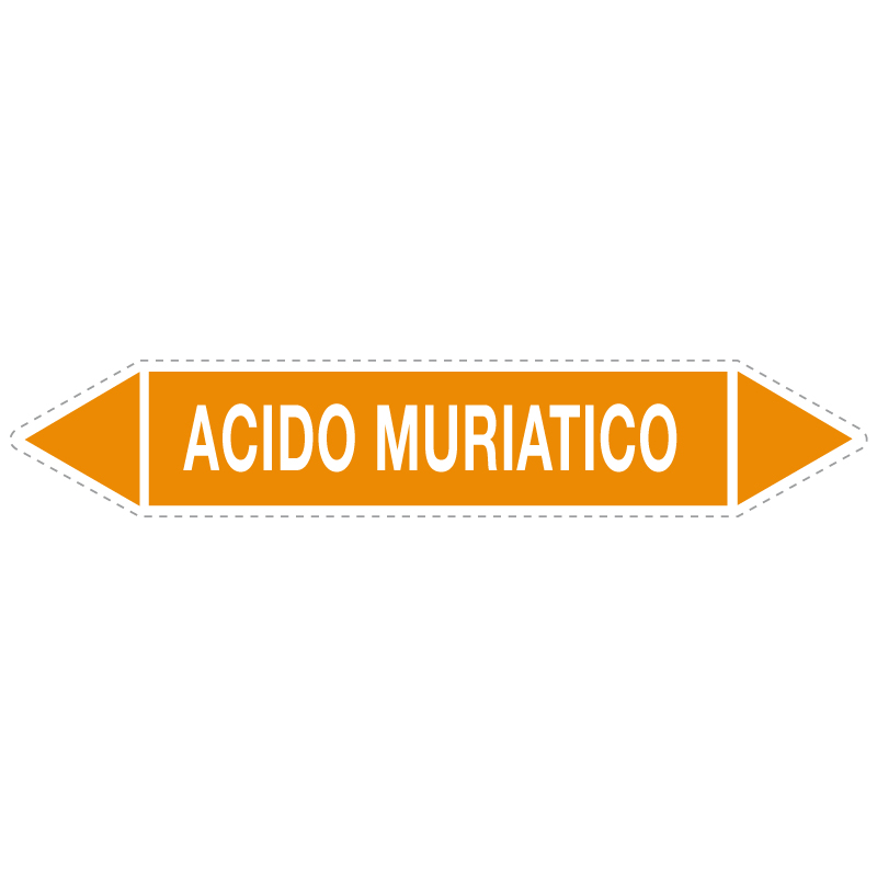 ACIDO MURIATICO ADESIVO 330X70 TUBAZIONI ACIDI