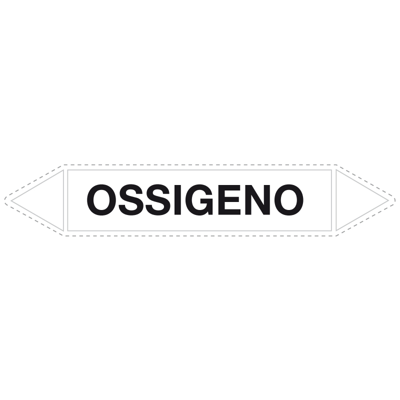 OSSIGENO ADESIVO 330X70 TUBAZIONI COMBURENTI