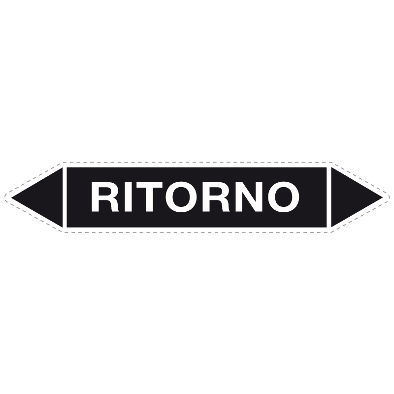 RITORNO ADESIVO 330X70 TUBAZIONI ALTRI FLUIDI