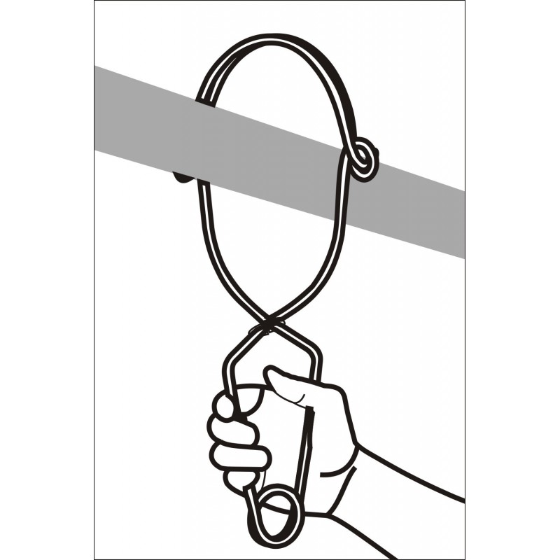 PINZA IN ACCIAIO INOX EN362 ANCORAGGIO DA 110 CM DOPPIO SISTEMA DI CHIUSURA