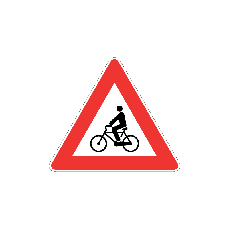TRIANGOLO DA 60 CM ATTRAVERSAMENTO CICLABILE LAMIERA CLASSE 1