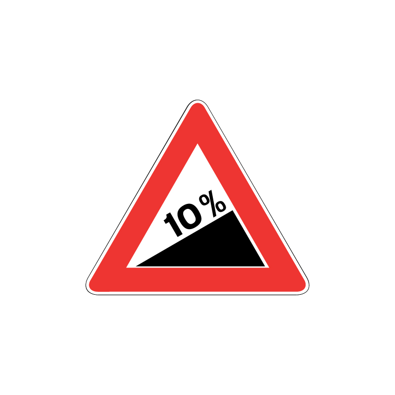 TRIANGOLO DA 60 CM SALITA RIPIDA LAMIERA CLASSE 1