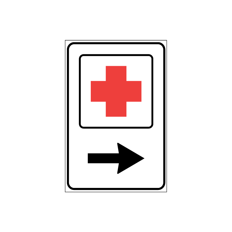 PRONTO SOCCORSO FIG.277 CARTELLO LAMIERA SCATOLATA 40X60 CM CLASSE 1