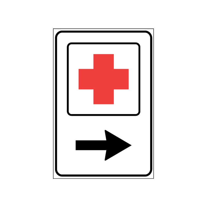 PRONTO SOCCORSO FIG.277 CARTELLO LAMIERA SCATOLATA 60X90 CM CLASSE 1