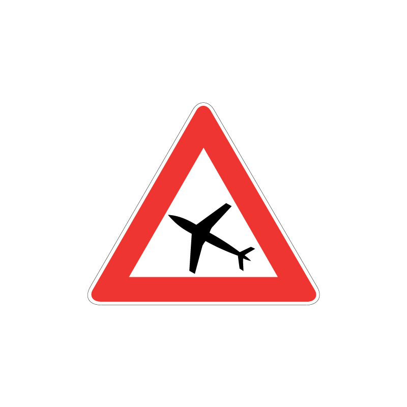 TRIANGOLO DA 60 CM AEROMOBILI LAMIERA CLASSE 1