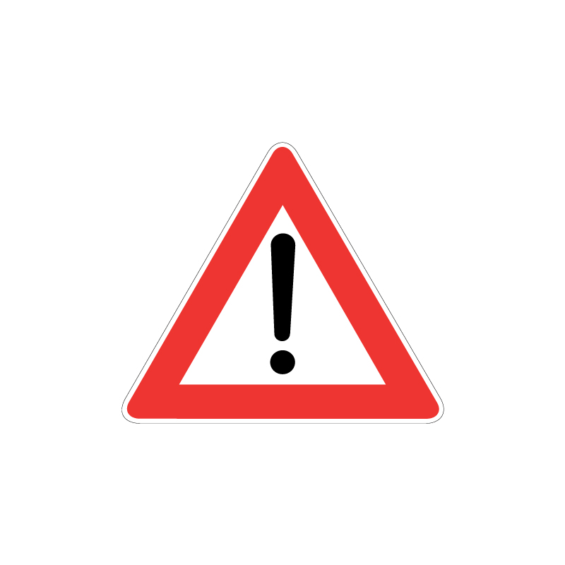 TRIANGOLO DA 60 CM ALTRI PERICOLI LAMIERA CLASSE 1