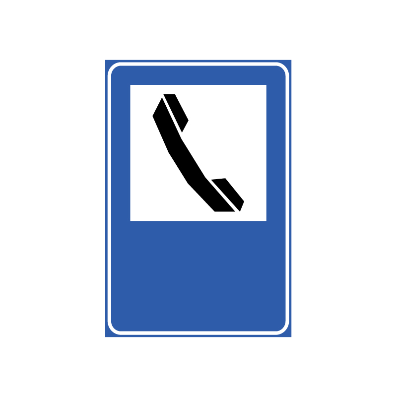 TELEFONO FIG.355 CARTELLO LAMIERA SCATOLATA 40X60 CM CLASSE 1