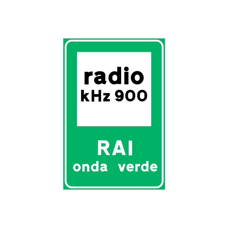 RADIO INFORMAZIONI STRADALI FIG.364 CARTELLO LAMIERA SCATOLATA 40X60 CM CL.1