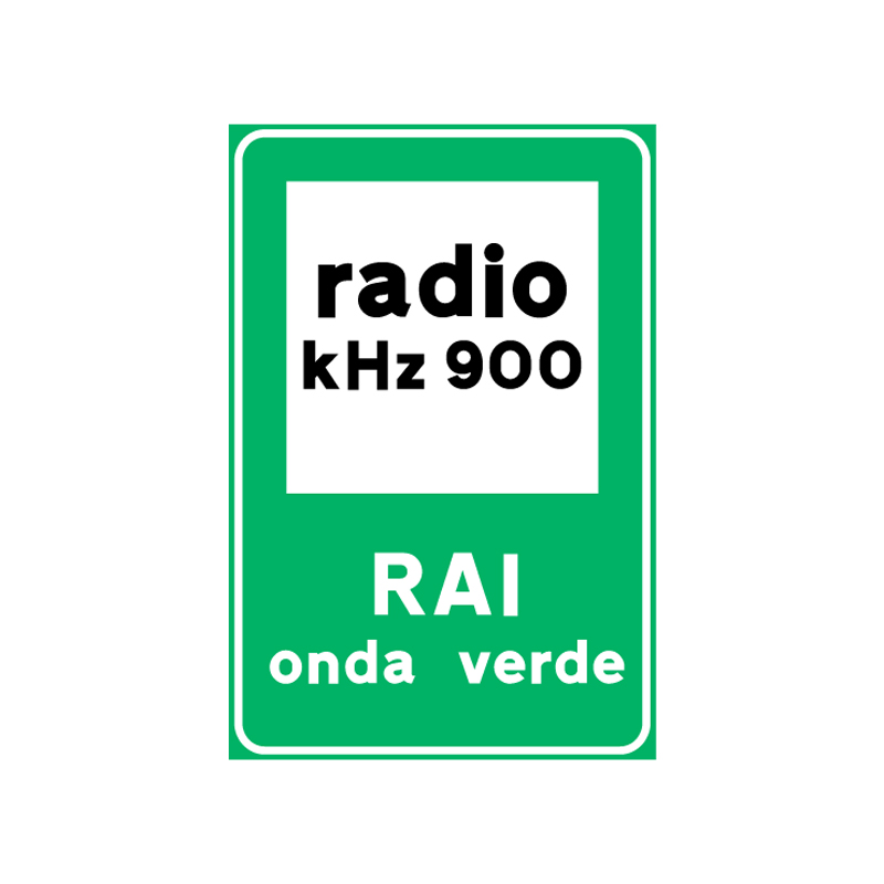 RADIO INFORMAZIONI STRADALI FIG.364 CARTELLO LAMIERA SCATOLATA 60X90 CM CL.1