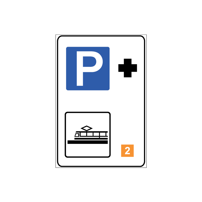 PARCHEGGIO DI SCAMBIO CON METROPOLITANE CARTELLO LAMIERA SCATOLATA 40X60 CM CL.1