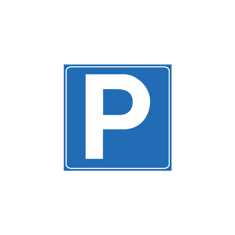 PARCHEGGIO CARTELLO QUADRATO 40X40 CM LAMIERA SCATOLATA CLASSE 1