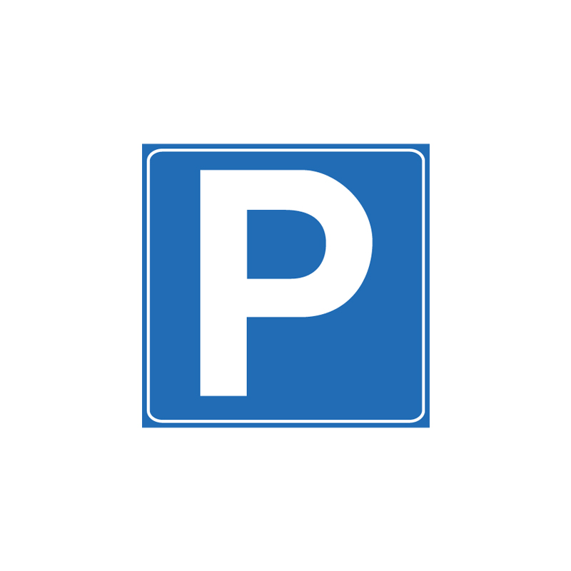 PARCHEGGIO CARTELLO QUADRATO 60X60 CM LAMIERA SCATOLATA CLASSE 1