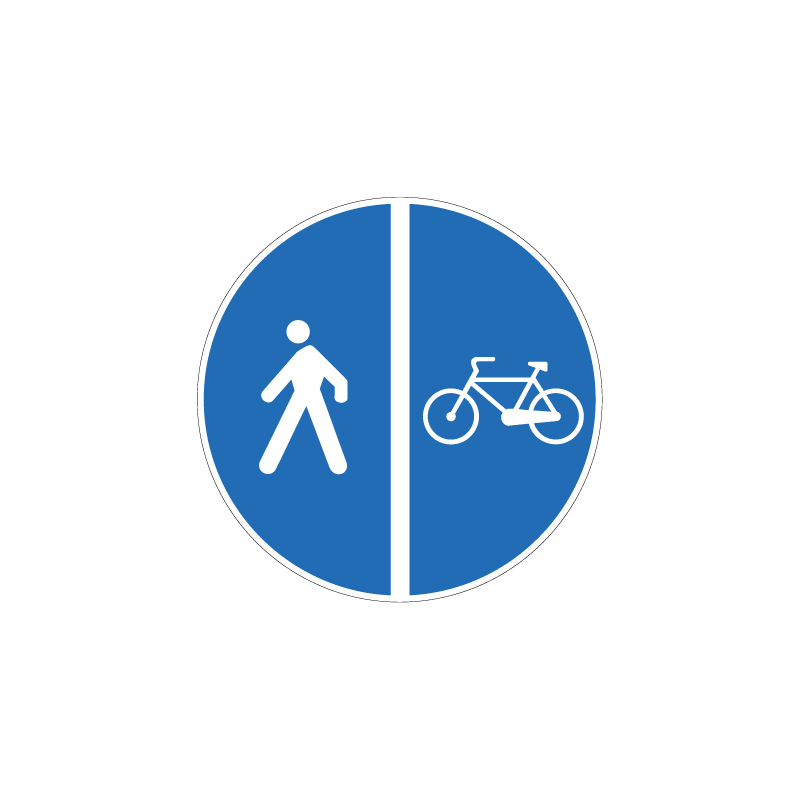 PISTA CICLABILE CONTINUA AL MARCIAPIEDE DISCO 60 CM LAMIERA SCATOLATA CLASSE 1
