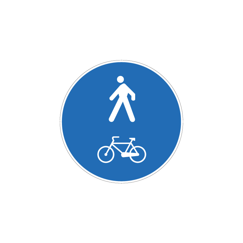 PERCORSO PEDONALE E CICLABILE DISCO  60 CM LAMIERA SCATOLATA CLASSE 1