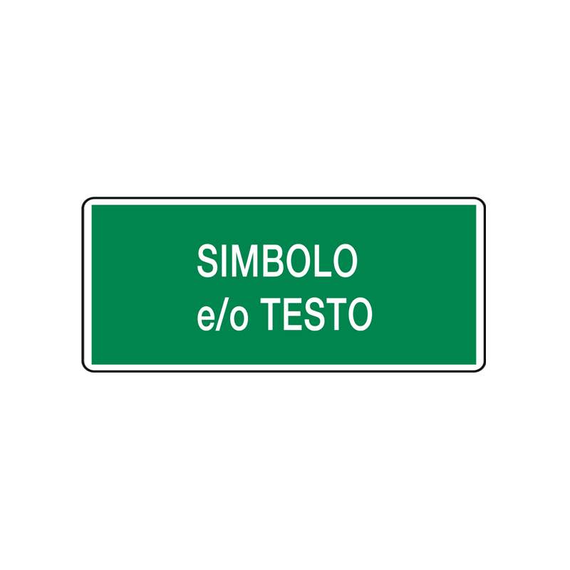 CARTELLO ADESIVO 220X100 MM EMERGENZA