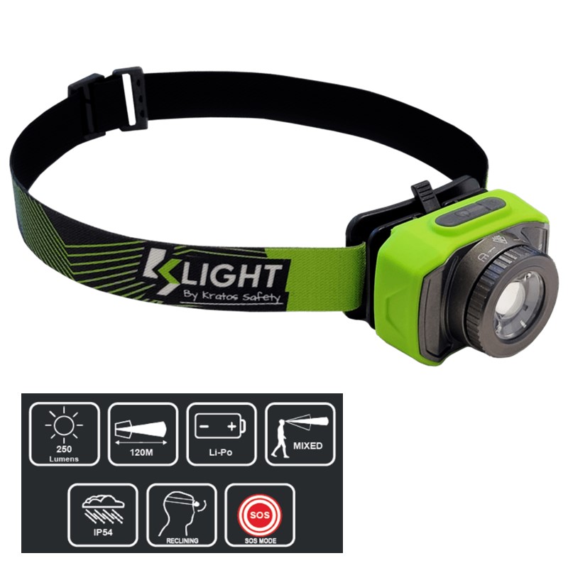 LAMPADA FRONT.X ELMETTO RAINBOW 2  250 LUMEN