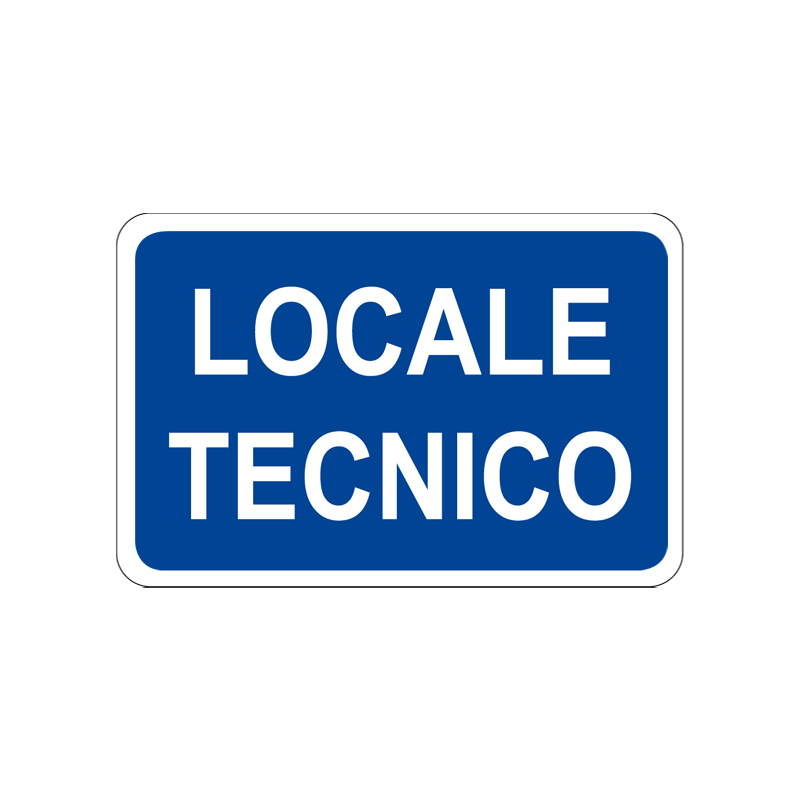 LOCALE TECNICO CARTELLO ALLUMINIO 300X200 INFORMAZIONE