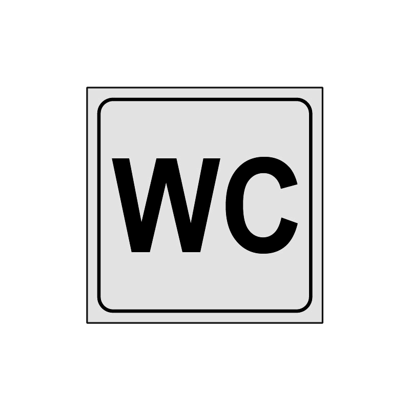 WC ADESIVO ALLUM. 165X165 INDICAZIONE