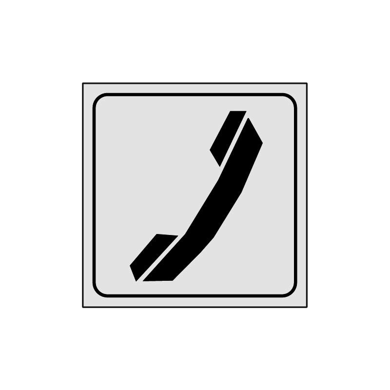 TELEFONO ADESIVO ALLUM. 165X165 INDICAZIONE