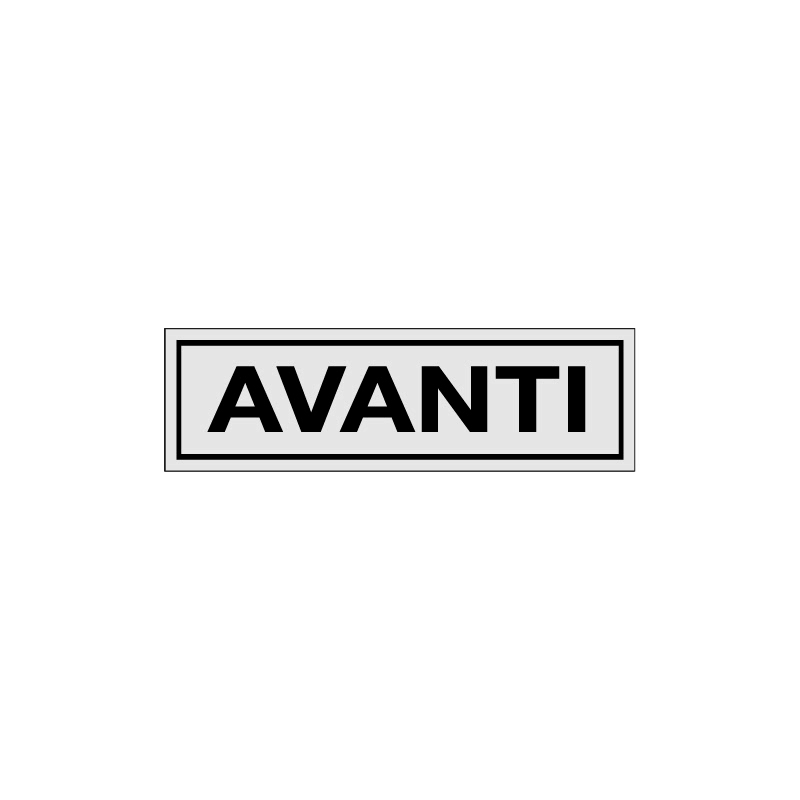AVANTI ADESIVO ALLUM. 165X50 INDICAZIONE