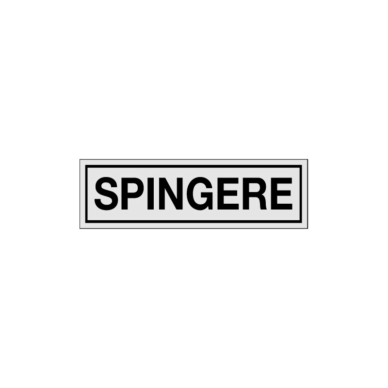 SPINGERE ADESIVO ALLUM. 165X50 INDICAZIONE