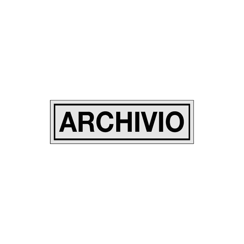 ARCHIVIO ADESIVO ALLUM. 165X50 INDICAZIONE