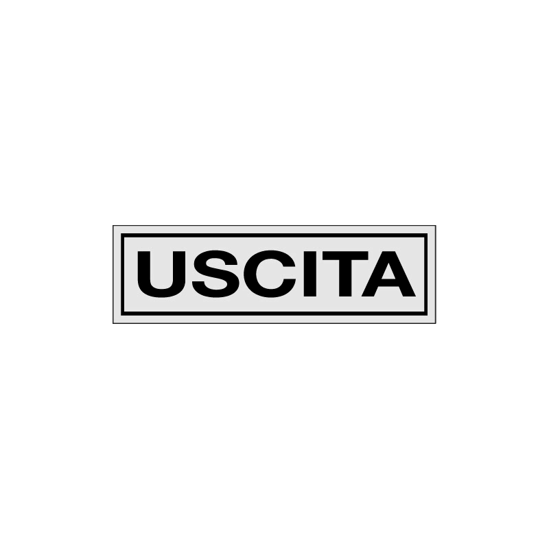 USCITA ADESIVO ALLUM. 165X50 INDICAZIONE