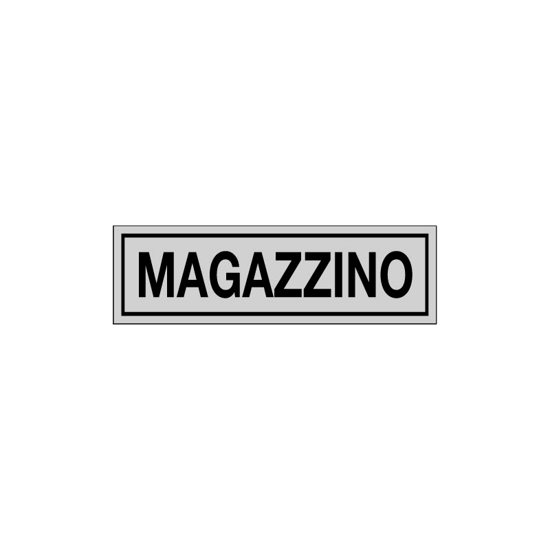 MAGAZZINO ADESIVO ALLUM. 165X50 INDICAZIONE