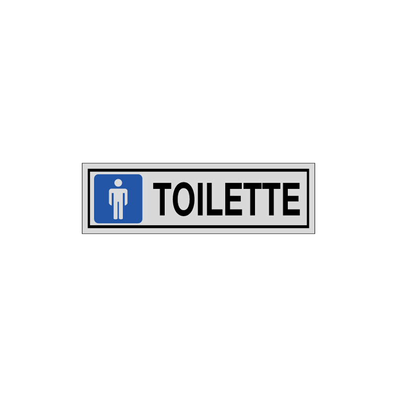 TOILETTE UOMO ADESIVO ALLUM. 165X50 INDICAZIONE