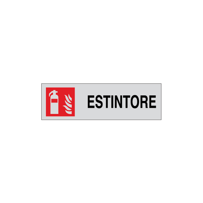 ESTINTORE ADESIVO ALLUM. 165X50 INDICAZIONE