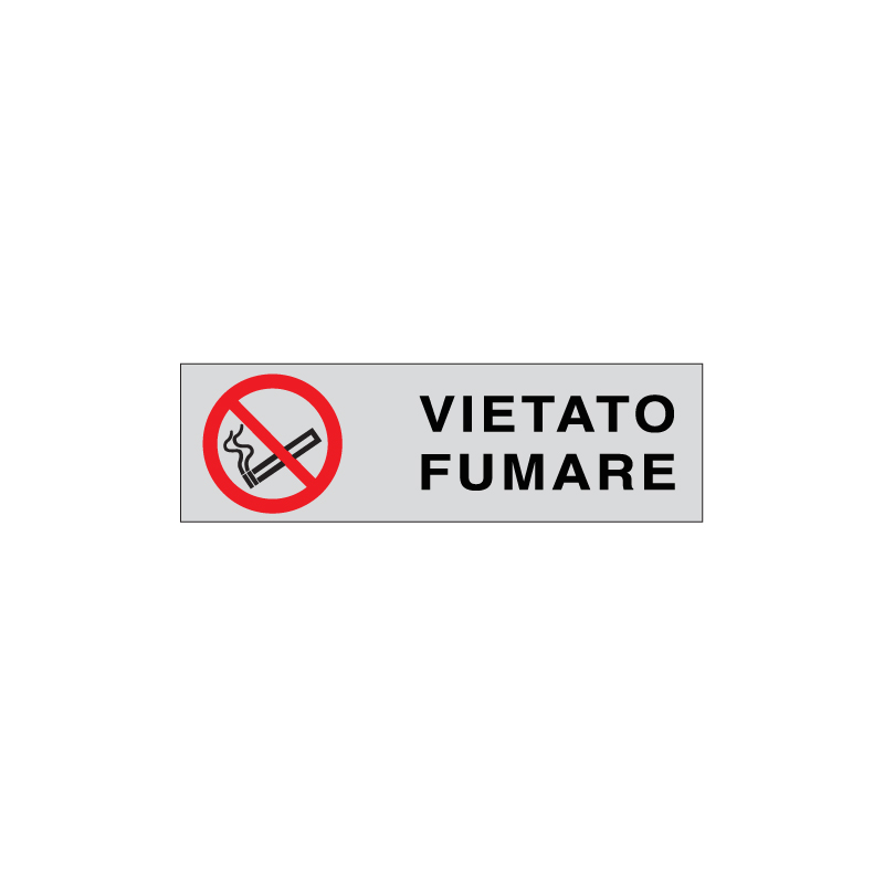 VIETATO FUMARE ADESIVO ALLUM. 165X50 INDICAZIONE