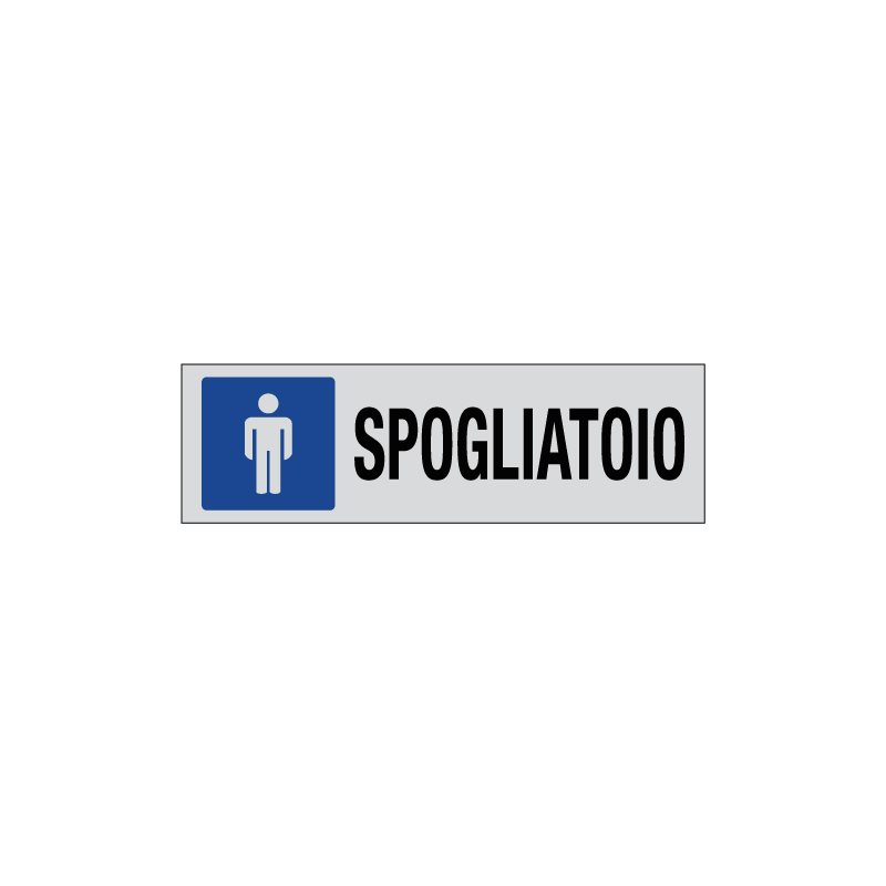 SPOGLIATOIO UOMO ADESIVO ALLUM. 165X50 INDICAZIONE