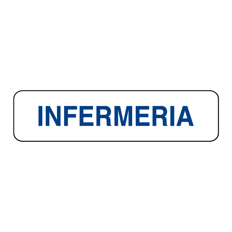 INFERMERIA CARTELLO ALLUM. 290X80 INDICAZIONE